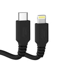 Cablu Type-C la Lightning braided cu incarcare rapida Super TOUCH, negru - 